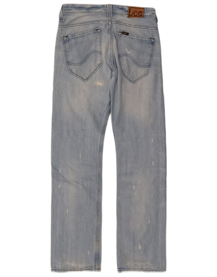 Lee Clark Jean droit effet vieilli pour femme W29 L32 Bleu coton