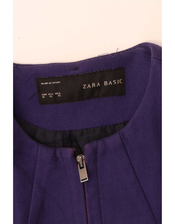 Zara Manteau Femme UK 18 XL Violet