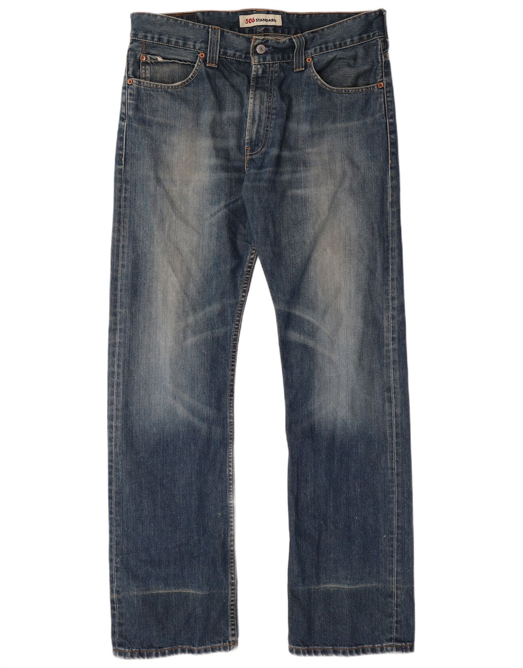 LEVI'S Jean Droit 506 Homme W36 L34 Bleu Coton