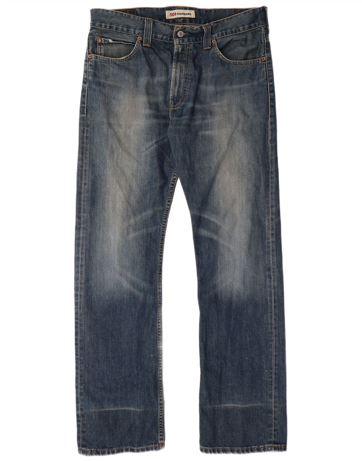 LEVI'S Jean Droit 506 Homme W36 L34 Bleu Coton