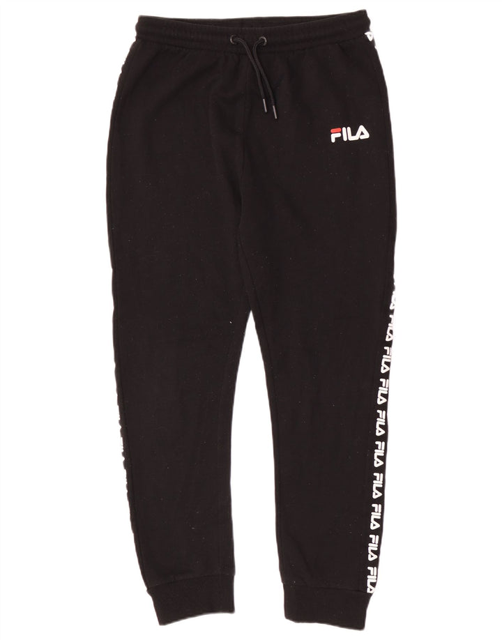 Fila Pantalon de Survêtement Graphique Garçon 13-14 ans Noir Polyester