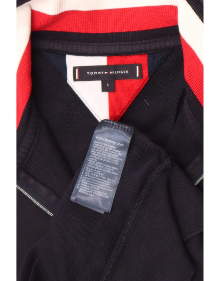 Tommy Hilfiger Veste de survêtement pour homme en coton bleu marine Taille L