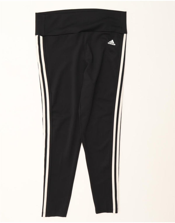 Adidas Leggings Aeroready pour femme UK 16/18 Large Noir Polyester