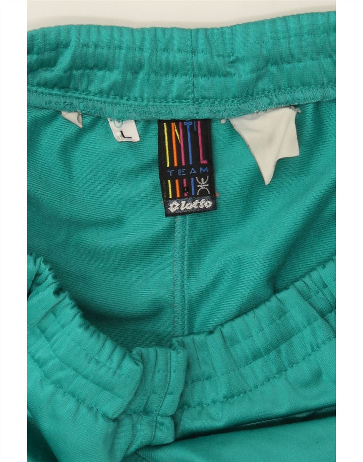 LOTTO Womens Tracksuit Trousers UK 16 Large  Turquoise Vintage Lotto and Second-Hand Lotto from Messina Hembry 
