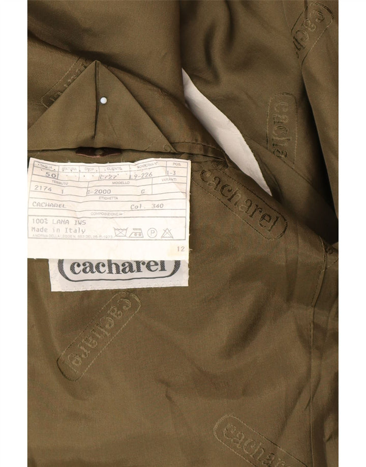 Cacharel Veste Blazer 2 Boutons Homme IT 50 Large Kaki Laine