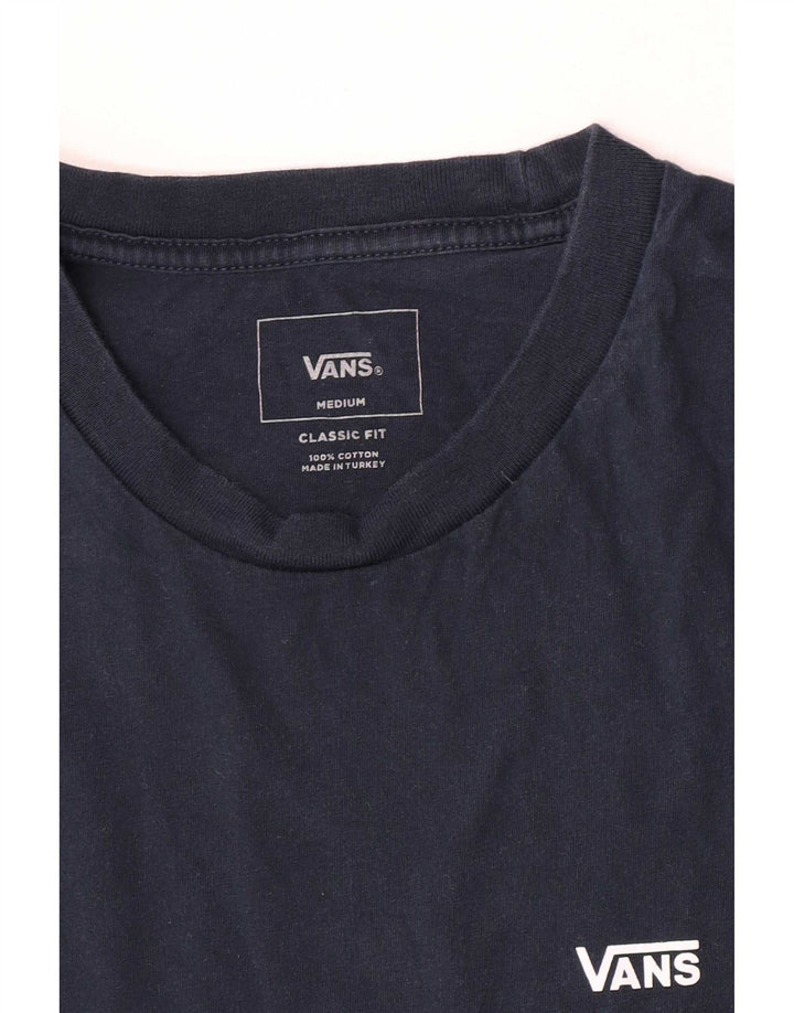 Vans T-shirt coupe classique pour homme en coton bleu marine moyen