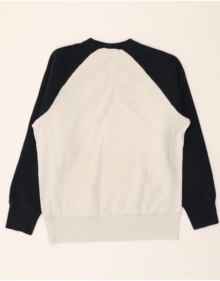 CHAMPION Mens Sweatshirt Jumper XL White Colourblock Cotton Vintage Champion and Second-Hand Champion from Messina Hembry 