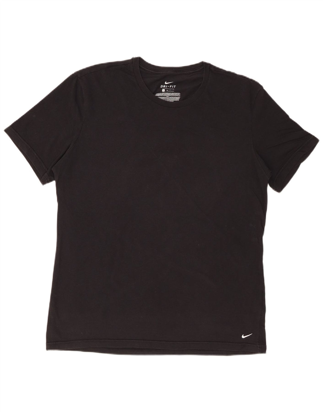 NIKE Hommes Dri Fit T-Shirt Haut XL Noir Coton