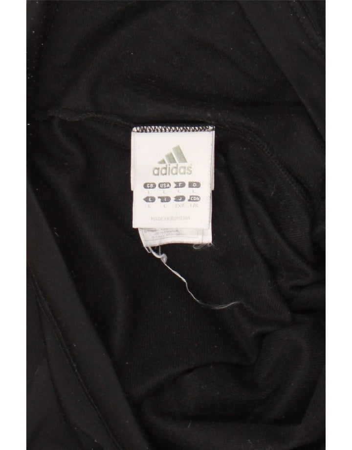 Adidas Pantalon de survêtement pour femme UK 16 Large Noir Polyester