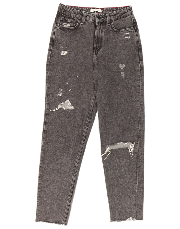 Tommy Hilfiger Jean fuselé Gramercy vieilli pour femme W26 L27 en coton gris