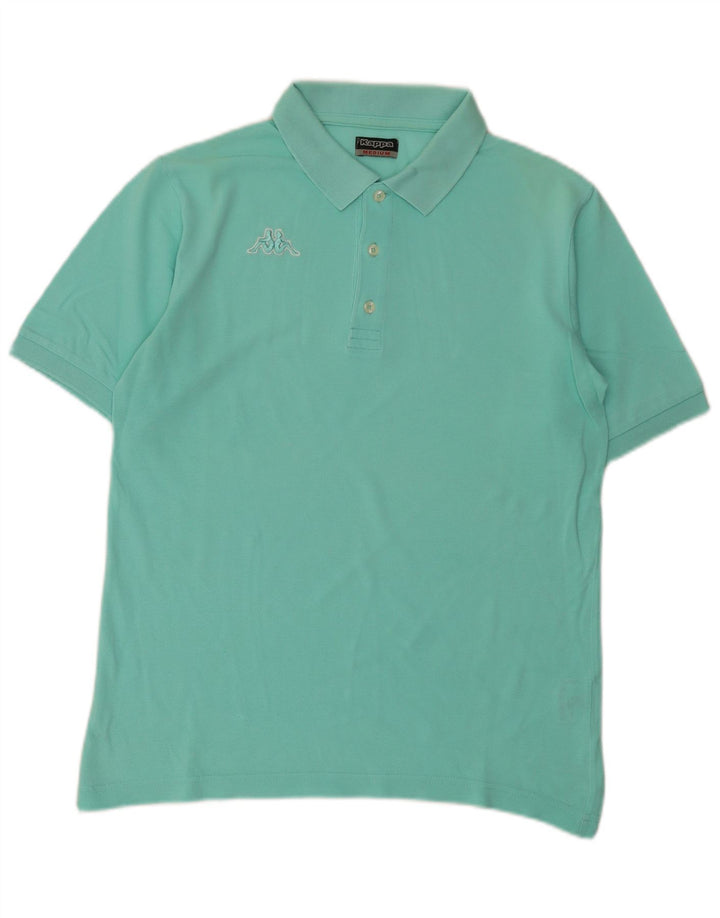 KAPPA Polo Homme Coton Turquoise Moyen
