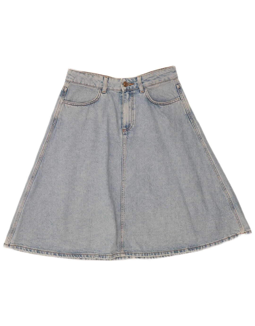 Zara Femme Jupe En Jean Moyen W28 Bleu