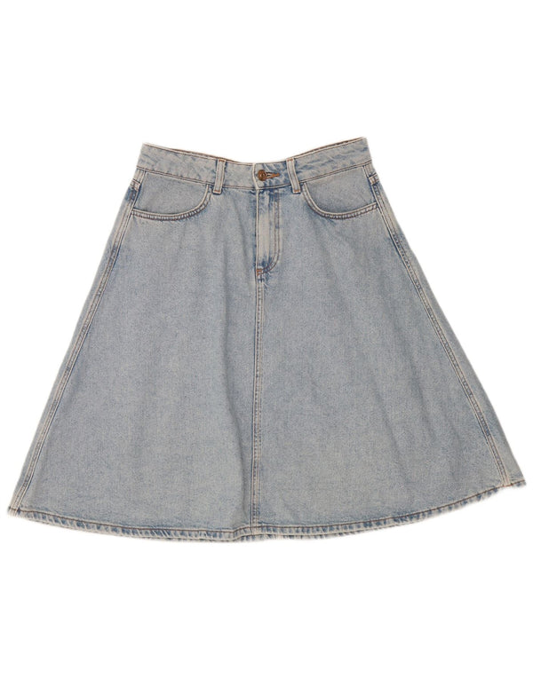 Zara Femme Jupe En Jean Moyen W28 Bleu