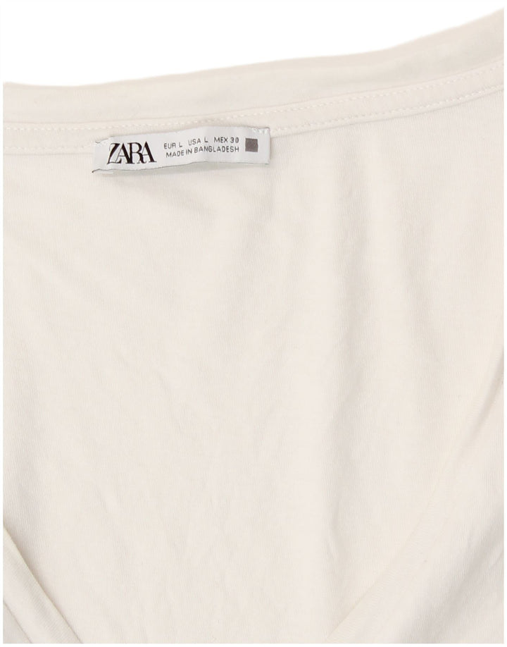 Zara Womens T-Shirt Top UK 16 Grand Blanc