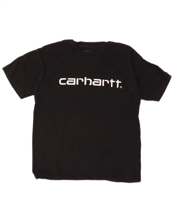 Carhartt T-shirt graphique pour hommes, petit haut en coton noir