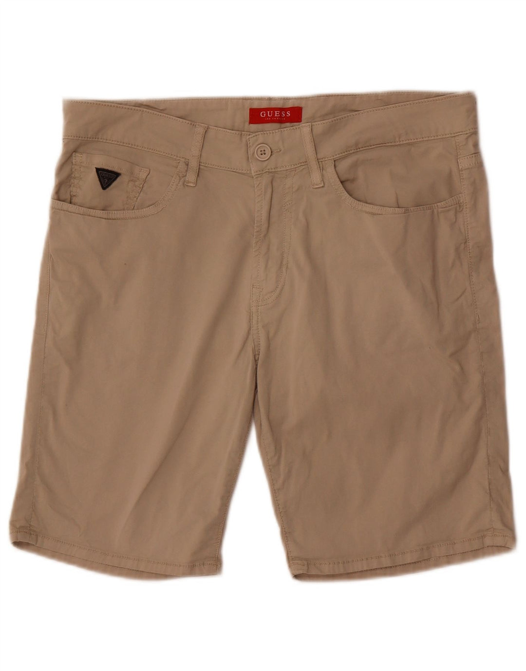 Guess Short décontracté pour hommes W34 grand coton beige