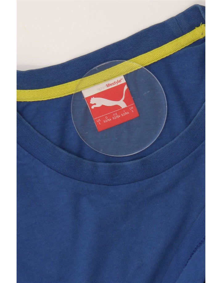 Puma T-Shirt Graphique Homme Grand Bleu