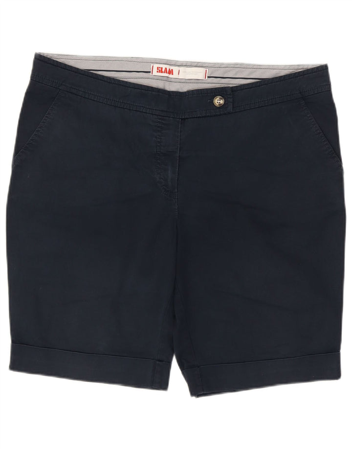 Slam Short Chino Homme IT 48 Medium W38 Bleu Marine Coton