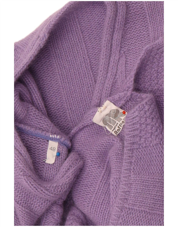 Raffaello Femme Pull Col V IT 48 XL Violet Laine