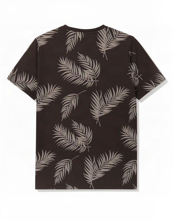 Puma T-Shirt Graphique Homme Noir Moyen Floral Coton
