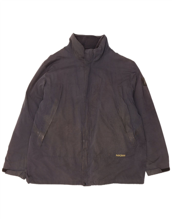 Nautica Veste coupe-vent pour homme UK 42 XL Noir Polyester