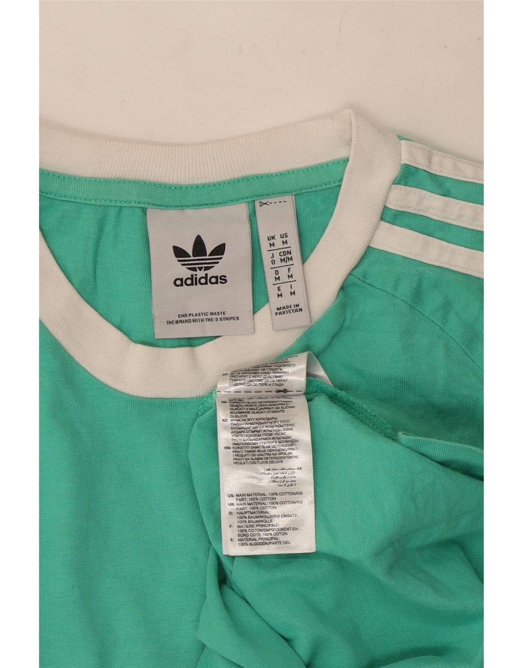 Adidas T-Shirt Homme Top Coton Turquoise Moyen