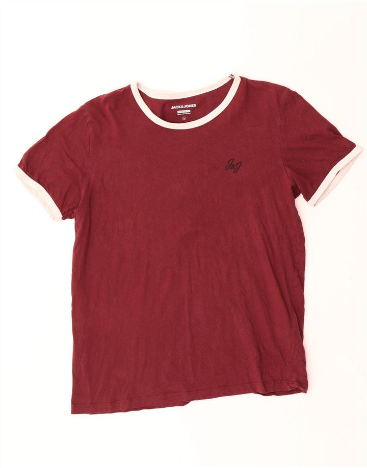 Jack & Jones T-Shirt Regular Fit Homme Marron Moyen Coton