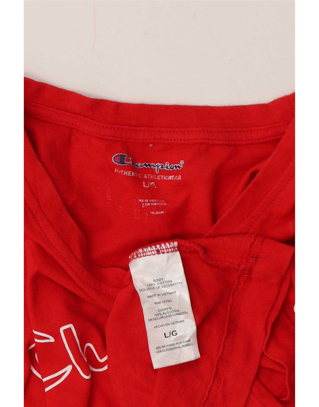 Champion T-Shirt Graphique Homme Grand Rouge Coton