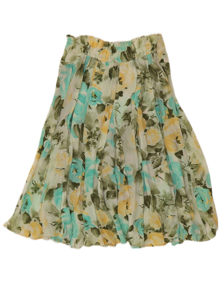 MARIA GRAZIA SEVERI Jupe évasée pour femme IT 42 Medium W30 Vert Floral