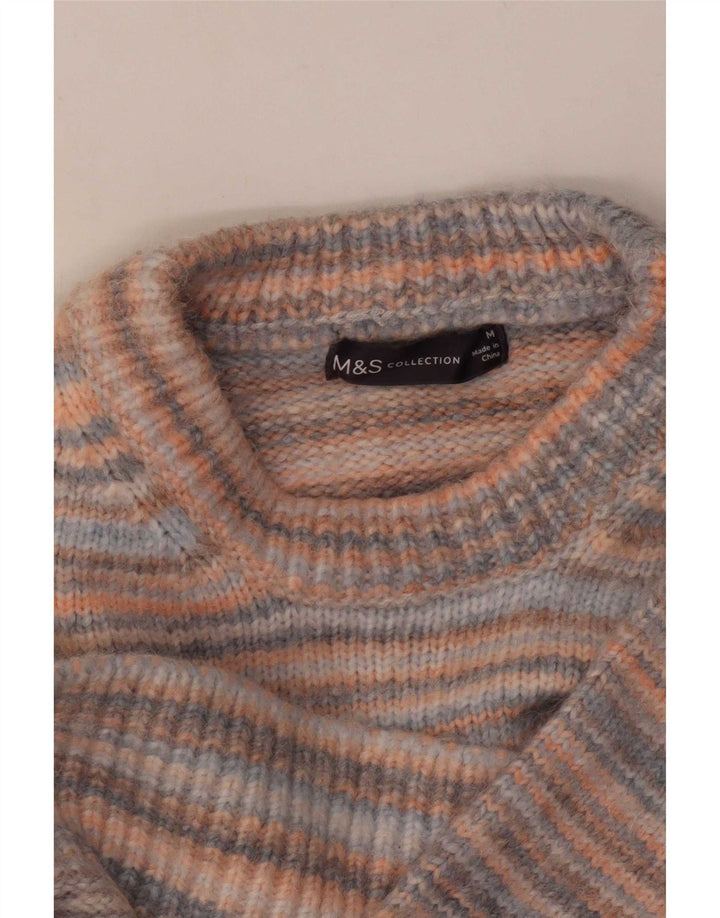 Marks & Spencer Pull col bateau pour femme UK 14 Medium Multicolore