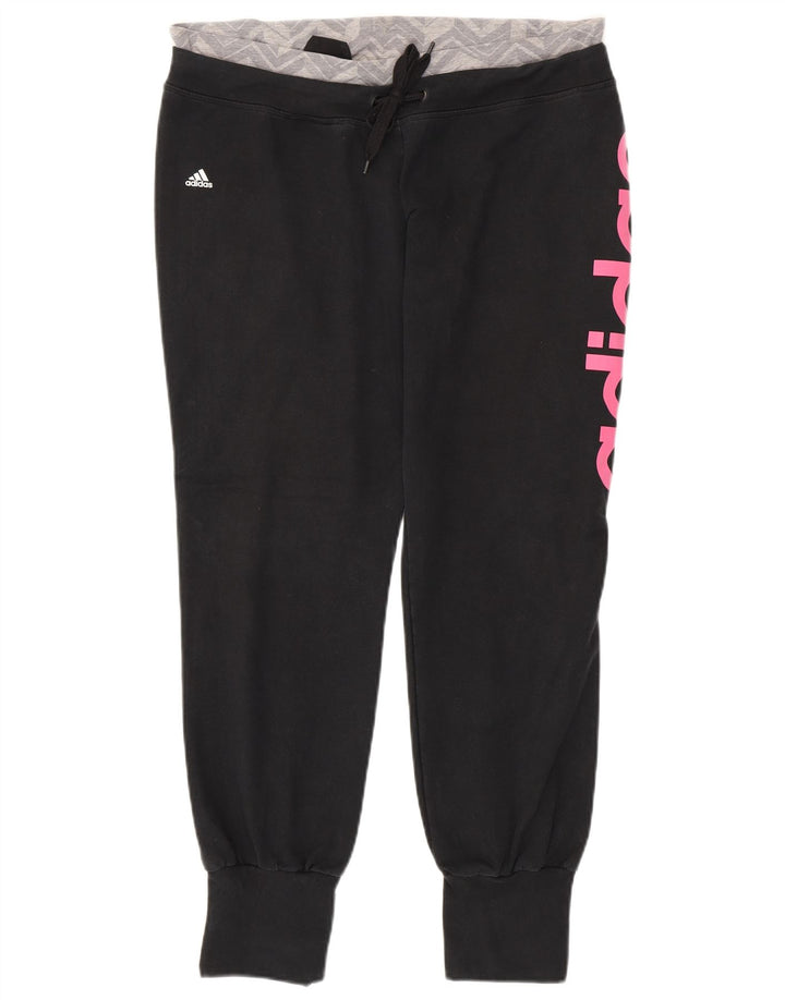 ADIDAS Pantalon de survêtement Climalite pour femme UK 16/18 Large Noir