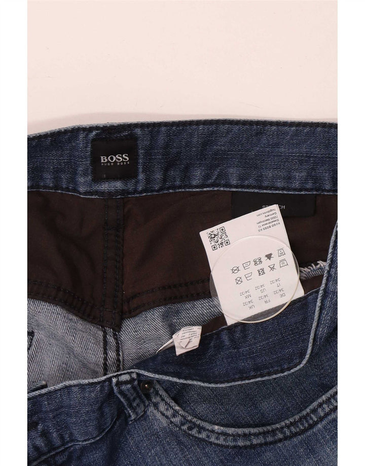 Hugo Boss Jean Slim Stretch W34 L32 Bleu Coton Homme