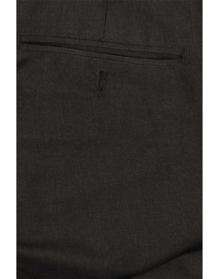 Marks & Spencer Pantalon de costume droit sur mesure pour homme W38 L31 Gris Polyester