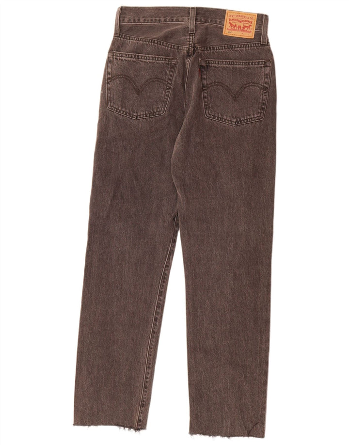 Levi's Jean Droit 501 Femme W25 L28 Gris Coton