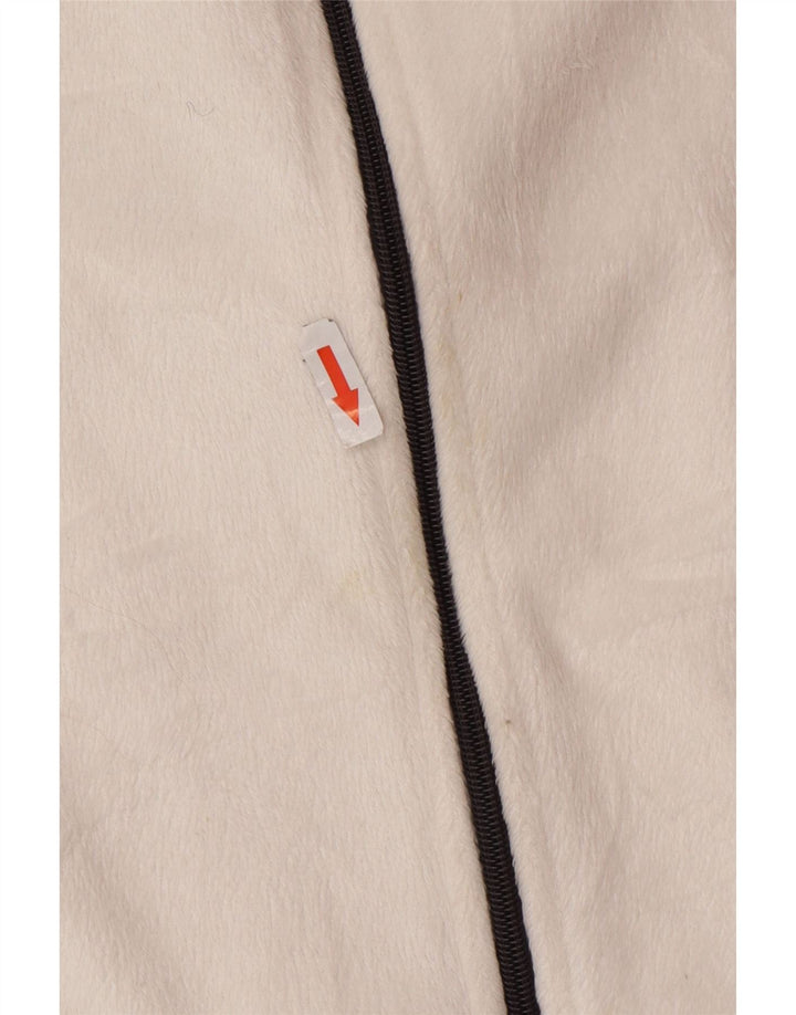 Fila Veste polaire pour femme UK 16 Large Blanc Colorblock Polyester