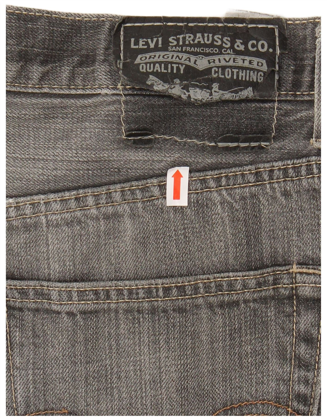 LEVI'S Jean Droit 505 Homme W33 L30 Gris Coton