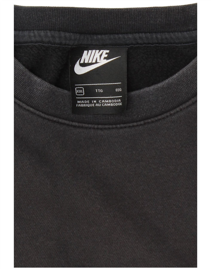 NIKE Sweat-shirt coupe ample pour homme 2XL Noir