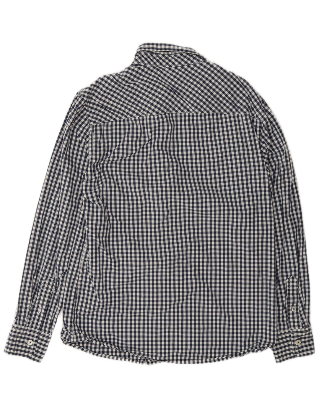 Mustang Chemise cintrée pour homme en coton vichy bleu marine moyen