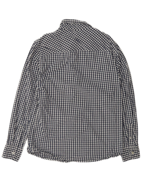 Mustang Chemise cintrée pour homme en coton vichy bleu marine moyen