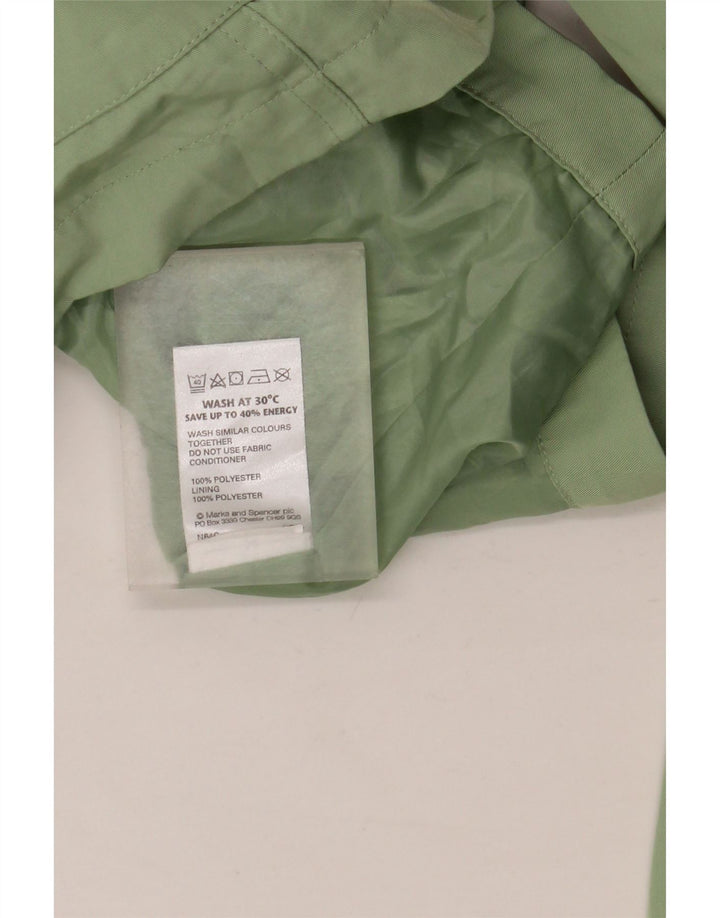 Marks & Spencer Veste utilitaire à capuche pour femme UK 14 Large Vert Polyester