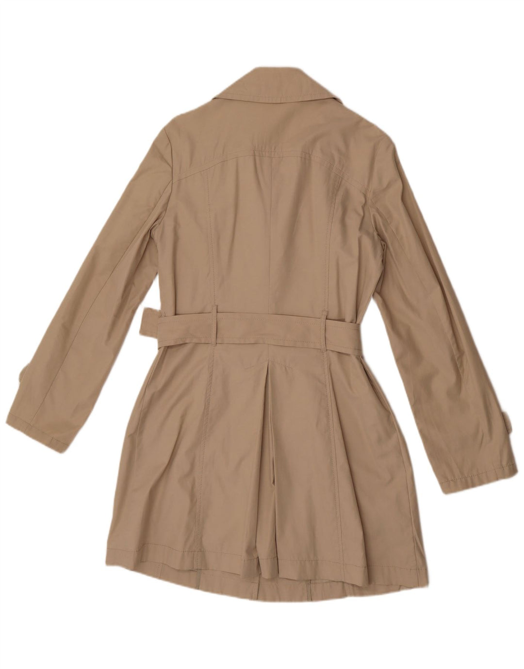 Sisley Trench IT 46 Large Beige Coton Femme