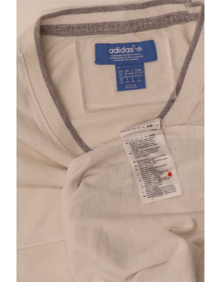 Adidas T-Shirt Homme Top XL Coton Blanc