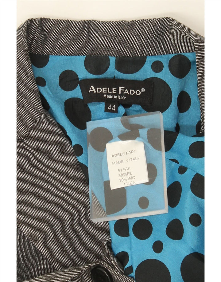 Adele Fado Veste Blazer 1 Bouton Femme IT 44 Laine Gris Moyen
