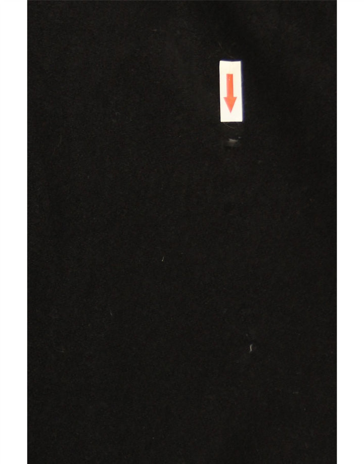 vintage Femmes Ouvert À Capuchon Poncho Manteau Taille Unique Noir