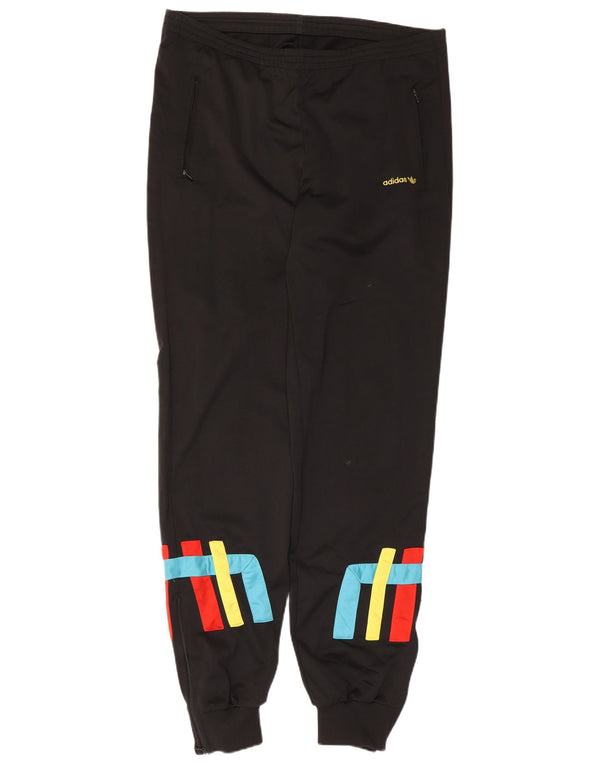 Adidas Pantalon de survêtement pour homme Taille L Noir Colorblock