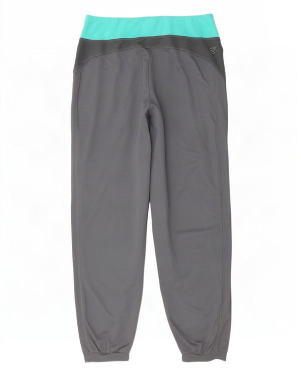 Puma Pantalon de survêtement pour femme Joggers UK 12 Gris moyen Colourblock
