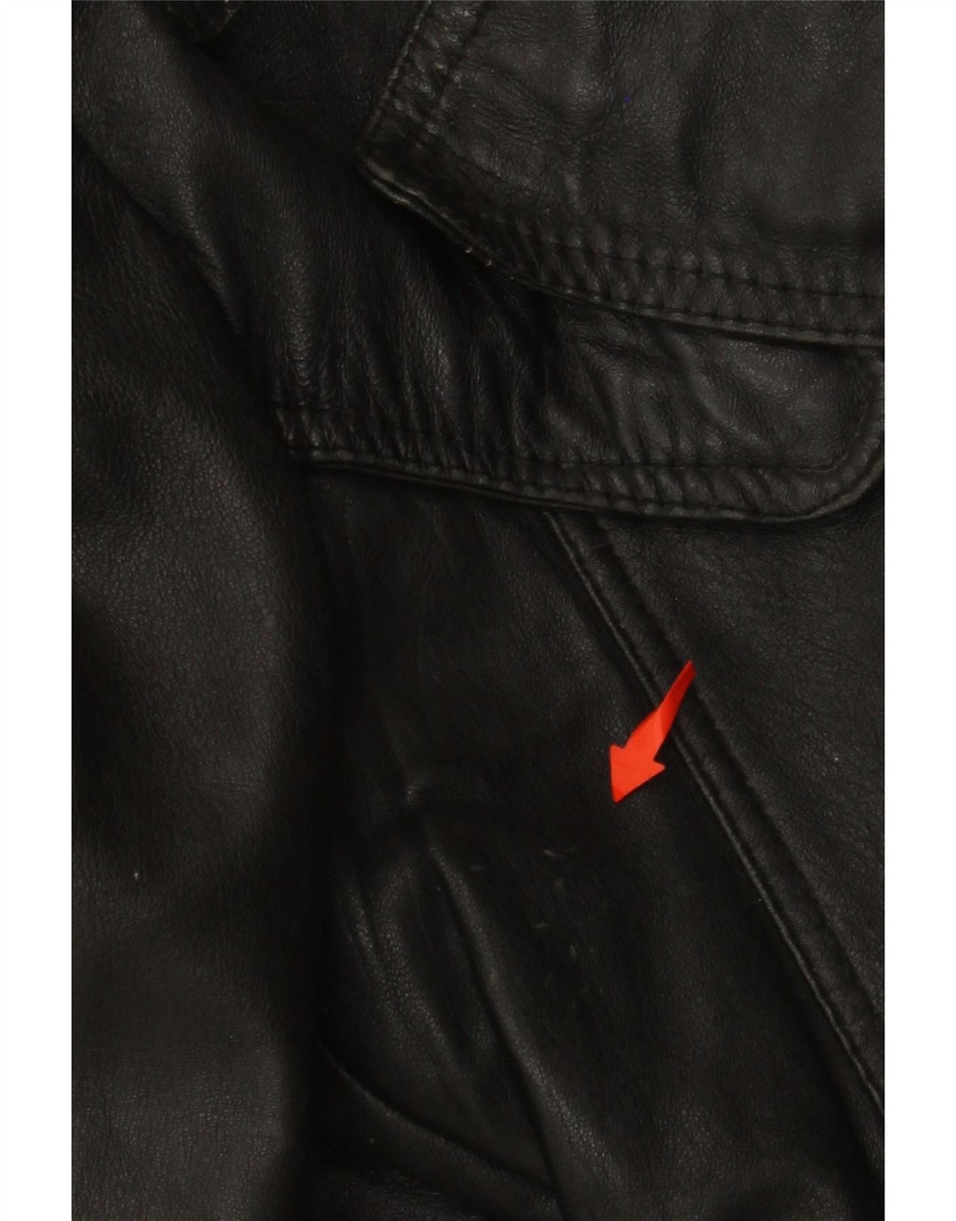 VINTAGE Veste militaire crop femme UK 12 Noir moyen