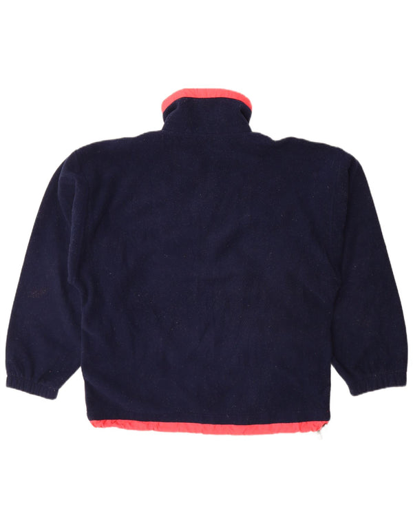 Astrolabio Pull Polaire à Col Zippé pour Homme Large Bleu Marine Colorblock