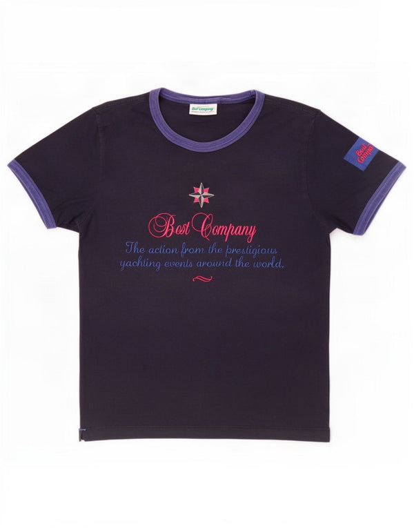 Best Company T-shirt graphique pour hommes, grand, bleu marine, colour block