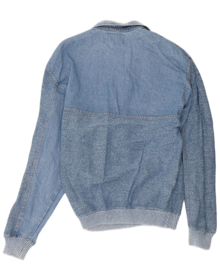 Malagrida Pull Col Polo Homme Bleu Moyen Coton